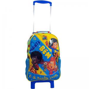 Mochila com Rodinha 3 Palavrinhas Grande 48X30X13Cm - Dmw