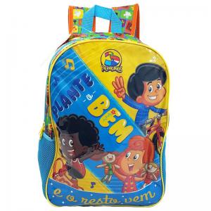 Mochila Escolar 3 Palavrinhas Azul 42X30X13Cm - Dermiwil