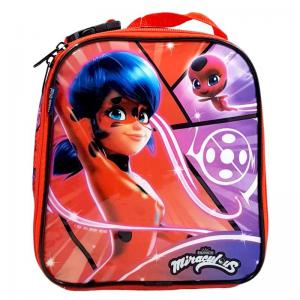 Lancheira Escolar Infantil Soft Miraculous 22X20X8Cm - Dermiwil