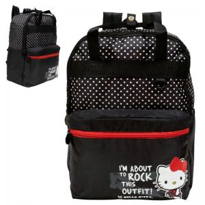 Mochila Escolar Hello Kitty Polka Dots 38X28X12Cm
