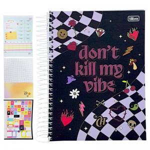 Caderno 16X1 256 Folhas Bolsa e Adesivo Capricho - Tilibra