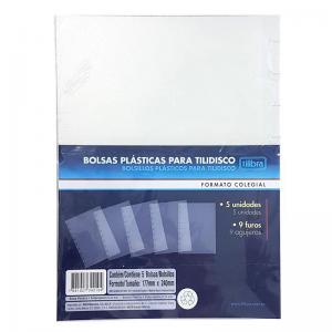 Bolsas Plásticas para Tilidisco 9 Furos 177Mmx240Mm com 5 Unidades - Tilibra