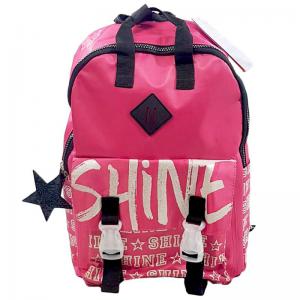 Mochila Escolar Juvenil Shine Sortidas 40X26X13Cm Grande - Seanite