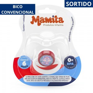 Chupeta Mamita Convencional Borboleta Sortidas - Mamita