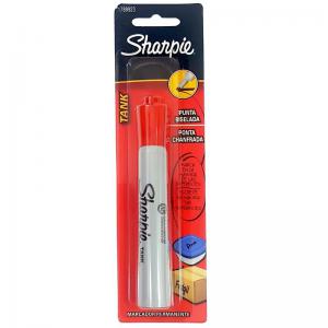 Pincel Atomico  Ponta Chanfrada Tank Vermelho Unidade - Sharpie