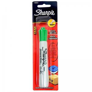 Pincel Atomico Ponta Chanfrada Tank Verde Unidade - Sharpie