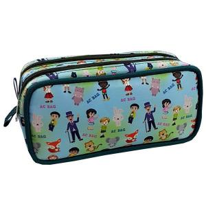 Estojo Escolar Kids Collection Estampado com 2 Zipers - Ac Bag