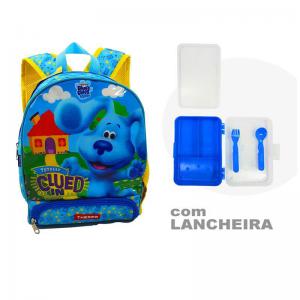 Mochila Escolar Infantil Thermo Blues Clues e You com Lancheira 32X24X12Cm - Dermiwil
