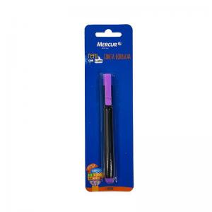Borracha Caneta C/Refil Lilas Blister 1 Un Mercur
