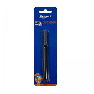 Borracha Caneta com Refil Cinza Mercur Blister