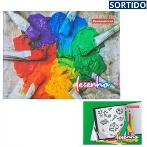 Caderno de Desenho Capa Dura 48 Folhas Brochura