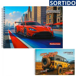 Caderno Desenho Cartog.48 Fls.c.d.milimetrado Masculino Unidade - Panamerica