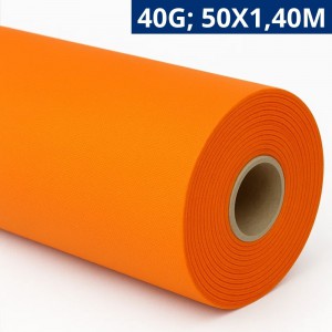 Tnt Laranja 40g 50x1,40m Decorativo Make+