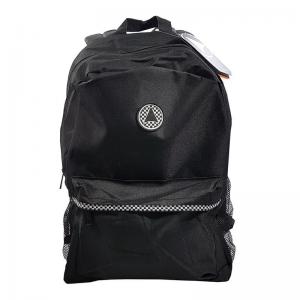 Mochila Escolar Masculino Preta e Quadriculada N18 Grande 40X29X13Cm - Seanite