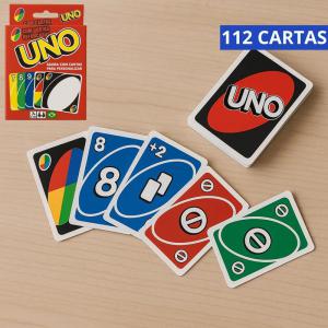 Uno Jogo de Cartas Colorido Família 112 Peças