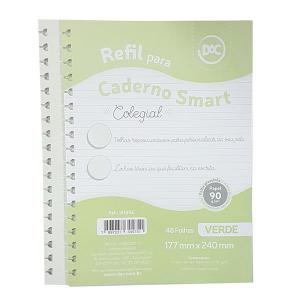 Refil de Folhas para Caderno Smart Verde 177Mm240Mm 48 Folhas - Dac