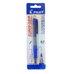 Lapiseira 0.7Mm Pilot H-187 Super Grip Azul Unidade - Pilot
