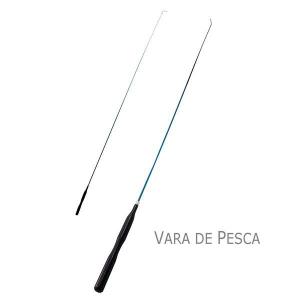 Vara de Pesca Fibra Liso N.2 2,00Mt Alta Durabilidade Resistente