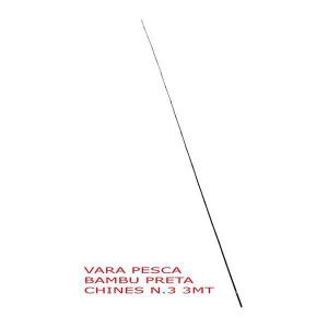 Vara de Pesca Bambu Chinês N.3 3,00M Durável para Pesca Esportiva
