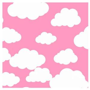 Tnt Estampado Nuvem Baby Rosa 40G 1Mx1,40Mt - Supper