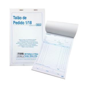 Pedido 1/18 2 Vias C/40 Folhas Médio Unidade - Tilibra