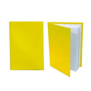 Caderneta Capa Dura Amarelo 100 Folhas Tamoio