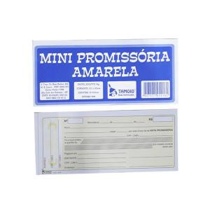 Nota Promissória Amarela Pequena 50 Folhas Tamoio
