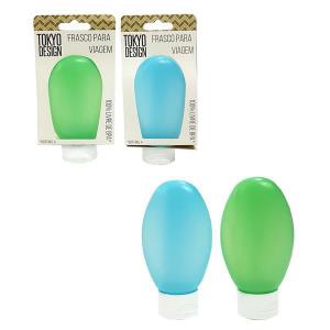 Porta Creme Plastico para Viagem Sortidos 90Ml Unidade - Multiart