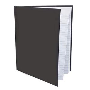 Livro Ata Preto 200 Folhas Ofício Sem Margem Tamoio