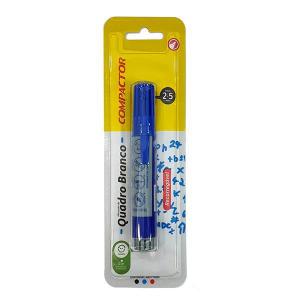 Marcador Azul para Quadro Branco Compact 2.5Mm