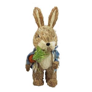 Coelho Macho Rustico Rattan para Decoração de Páscoa 26Cm - Grillo