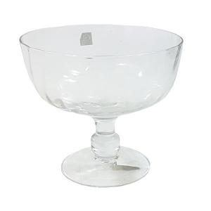 Centro de Mesa Vidro Taça Liso Transparente Baixo 15X17Cm- Grillo