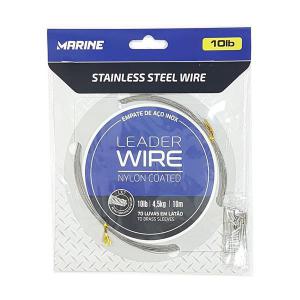 Empate Rabixo Aço para Pesca 10 Lb para 4,5Kg 10 Metros com 70 Luvas em Latão - Marine