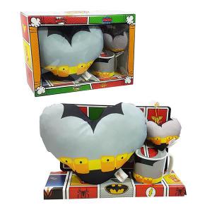 Kit Presente Batman: Almofada Coração, Caneca e Chaveiro