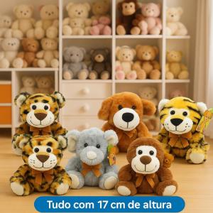 Urso Pelucia Elefante 17X15Cm