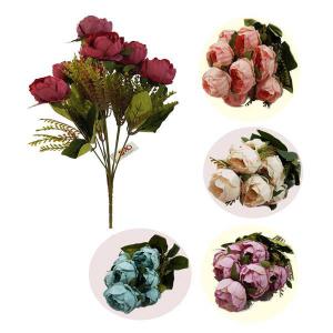 Buque Peonia Sortidoa X10 40Cm - Mg Atacado