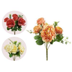 Buquê Rosas Sortidas com Complemento X7 54Cm - Mg Atacado