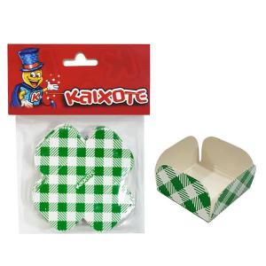 Forma Papel Cartão para Docinho Xadrez Verde C/30 - Kaixote