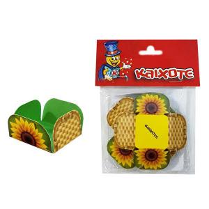 Forma Papel Cartão para Docinho Decorado Girassol Médio C/30 - Kaixote