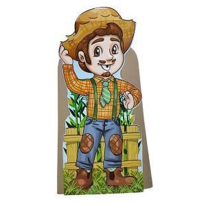 Display Cha Totem Decorativo Festa Junina Menino Caipira 97Cm - Kaixote