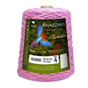 Barbante Amazônia 4/6 Rosa 400M 400G São João