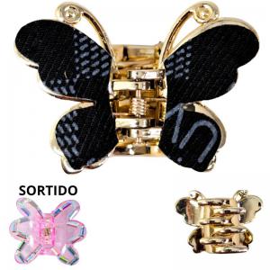 Piranha para Cabelo Borboleta Sortidas Grande Unidade - Comercial Lucio
