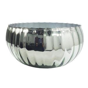 Vaso Vidro Onix Espelhado Médio Lagoon Rigado