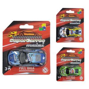 Carrinho Metal Super a Friccao Sortidos 3X8,5X3,5Cm Unidade