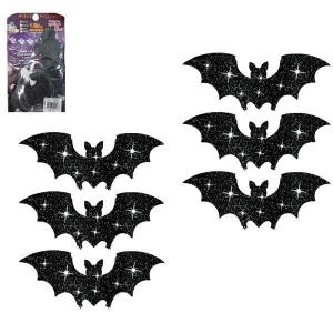 Varal Decorativo E.v.a Glitter Halloween Morcegos 1,10Mt
