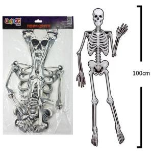 Painel Parede Decorativo E.v.a Halloween Cute Esqueleto 100Cm