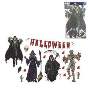 Kit Festa Decorativo E.v.a Halloween Horripilante Cute com 24 Peças