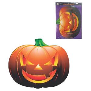 Painel Parede Decorativo Papel Cartao Halloween Abobora 44X53Cm Grande