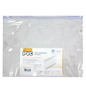 Malote Cristal Pvc Transparente com Zíper 260X360Mm