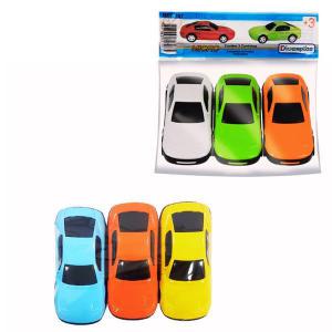 Kit Carrinhos Micro Cores Sortidas 3 Peças Infantil